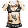 Stilinga rokeri&amp;scaron ka/baikeri&amp;scaron ka moteri&amp;scaron ka mar&amp;scaron kinėliai su ry&amp;scaron kiu tatuiruočių dizainu