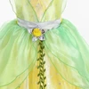 Geltonai žalia princesės suknelė mergaitėms