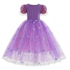 Violetinė princesės suknelė mergaitėms