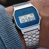 Laikrodis Casio Collection Vintage CASIO VINTAGE ICONIC - TRADITIONAL SEIGAIHA PATTERN Limited Edition - Mėlynas A159WEVJ-2ER