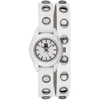 Laikrodis LIGHT TIME modelis PUNK - Baltas - Sidabrinis