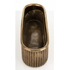 Art-Pol Keraminis vazonas, ovalus, auksinis, 28,5x9,5 x 9,5(A) cm