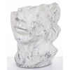 Art-Pol Keraminis vazonas, ovalus, pilkas, 22x20 x 24,5(A) cm