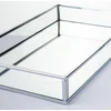 Art-Pol Padėklas metalinis su veidrodžiu sidabrinės sp. 3x24x14 cm 135834