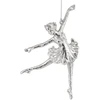 Art-Pol Žaisl.pakab.plastik., balerina, sidabrinis, 15x9x2,5 cm