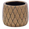 Mega Keraminis vazonas Shine Wyber, apvalus, rudas, 14,5 x 11(A) cm