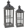 Mega Žibintas Lantern, kvadratinis, pilkas, 19,5 x 49,5(A) cm