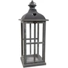Mega Žibintas Lantern, kvadratinis, pilkas, 19,5 x 49,5(A) cm