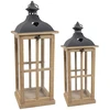 Mega Žibintas Lantern, kvadratinis, rudas, 25,5 x 66(A) cm