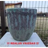POLNIX Keraminis vazonas ATLANTIS, apvalus, rudas, 30 x 29(A) cm