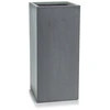 POLNIX Keraminis vazonas ECOLITE, kvadratinis, pilkas, 28 x 60(A) cm