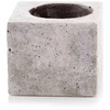 POLNIX Keraminis vazonas ETNO, kvadratinis, pilkas, 18 x 14(A) cm