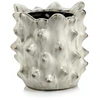POLNIX Keraminis vazonas LA QUEMADA, apvalus, kreminis, 17 x 17(A) cm
