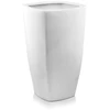POLNIX Keraminis vazonas MOOD, kvadratinis, baltas, 29 x 57(A) cm