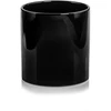POLNIX Keraminis vazonas PIANO, apvalus, juodas, 8 x 8(A) cm
