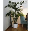 POLNIX Keraminis vazonas PIANO, apvalus, baltas, 23 x 22(A) cm
