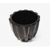 POLNIX Keraminis vazonas PIANO, apvalus, juodas, 13 x 12(A) cm