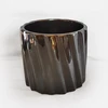 POLNIX Keraminis vazonas PIANO, apvalus, juodas, 13 x 12(A) cm