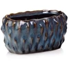 POLNIX Keraminis vazonas VINTAGE, ovalus, mėlynas, 29x19 x 13(A) cm