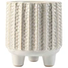 Pot&Deco Keraminis vazonas, apvalus, pilkas, 13,8 x 15,5(A) cm