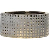 Pot&Deco Keraminis vazonas FARA, apvalus, auksinis/pilkas, 18 x 9(A) cm