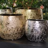 Pot&Deco Keraminis vazonas IRIS, apvalus, auksinis, 19 x 17,5(A) cm