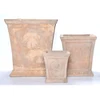 Pot&Deco Keraminis vazonas ISIS, kvadratinis, rudas, 28 x 31(A) cm