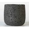 Pot&Deco Keraminis vazonas ISODON, apvalus, juodas, 14 x 12,5(A) cm