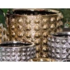 Pot&Deco Keraminis vazonas LIS, apvalus, sidabrinis, 11,2 x 9(A) cm