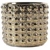 Pot&Deco Keraminis vazonas LIS, apvalus, auksinis, 7,5 x 6,5(A) cm