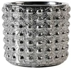 Pot&Deco Keraminis vazonas LIS, apvalus, sidabrinis, 11,2 x 9(A) cm