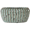 Pot&Deco Keraminis vazonas NOLANA, ovalus, žalias, 25,5x15,5 x 12(A) cm