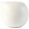Pot&Deco Vaza, apvali, balta, 9 x 8,3(A) cm