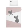 3 dalių patalynės komplektas Belisima Mouse 90x120 rožinis