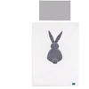3 dalių patalynės komplektas Belisima Rabbit 100x135 baltai pilkas