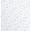 3 dalių patalynės komplektas New Baby 90x120 cm, baltas su pilkomis žvaigždutėmis