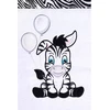 3 dalių patalynės komplektas New Baby Zebra 100x135 cm balta-juoda