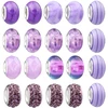 66 dalių violetinis papuošalų gamybos rinkinys su kosmetine