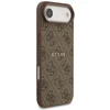 GUESS dėklas, skirtas IPHONE 17 Air, suderinamas su MagSafe GUHMP17MG4GFRW (PU 4G Ring Classic Logo) rudas