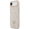 GUESS dėklas, skirtas IPHONE 17 Air, suderinamas su MagSafe GUHMP17MP4GRMDEP (PU su 4G Strass logotipu), rožinis