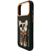 „NIMMY“ dėklas „GLASSES COOL DOG“ skirtas „IPHONE 18 Pro/17 Pro“, juodas