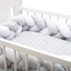 Apsauginis lovelės čiužinio užvalkalas New Baby, pilkos ir baltos spalvos, su žvaigždutėmis