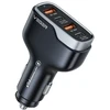 Car charger VEGER 2 x USB A + 2 x Typ C PD QC 3A 66W CC53-2A2C juodas