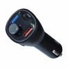 ART transmiter FM bluetooth 5.0 + USB A QC3.0 + Typ C (total 30W) FM-73 juodas