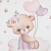 Baby Mix Bear persirengimo kilimėlis su standikliu, 47x70 cm, rožinis