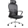 Baby Mix ergonominė biuro kėdė su galvos ir juosmens atrama, juoda