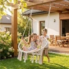 Baby Mix kreminės spalvos pakabinama supama kėdė