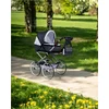 Baby Retro vežimėlis lėlėms 2in1 New Baby Natálka baltas-juodas