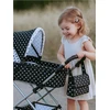 Baby Retro vežimėlis lėlėms 2in1 New Baby Natálka baltas-juodas