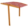 Baldakimas vaikų medinei smėlio dėžei Baby Mix 120x120 cm raudonas ir baltas